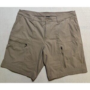 North Face Shorts Mens Size 40 Chinos Khaki Nylon Regular Outdoor Pockets Cargo